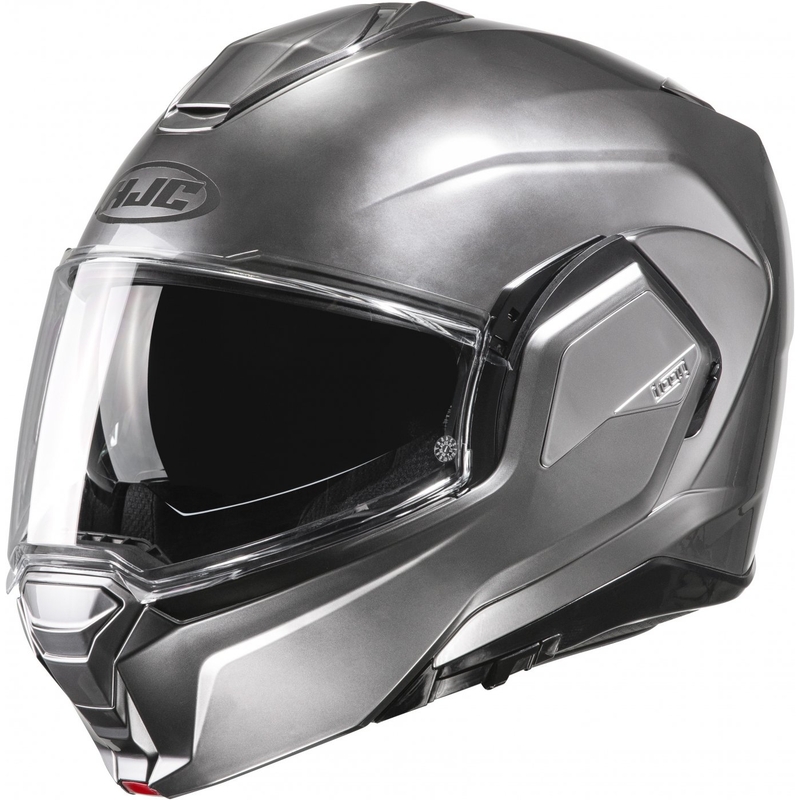 HJC i100 Solid Silver Πτυσσόμενο κράνος μοτοσικλέτας