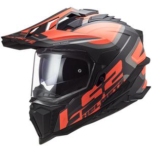 Κράνος Enduro LS2 MX701 Explorer Alter μαύρο-φλούο πορτοκαλί-γκρι ματ