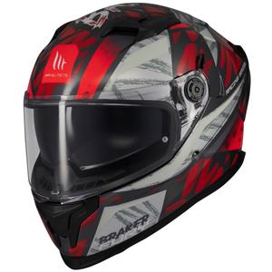 MT Braker SV Fury integral κράνος μοτοσικλέτας μαύρο-γκρι-κόκκινο