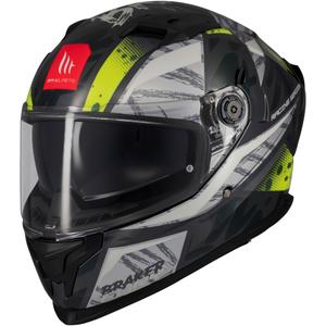 MT Braker SV Fury γκρι-κίτρινο κράνος μοτοσικλέτας