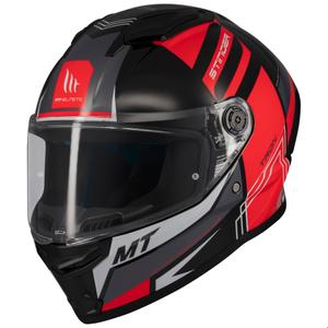 MT Stinger 2 Tron integral κράνος μοτοσικλέτας μαύρο-κόκκινο-γκρι