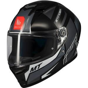 MT Stinger 2 Tron ολοκληρωμένο κράνος μοτοσικλέτας μαύρο-γκρι