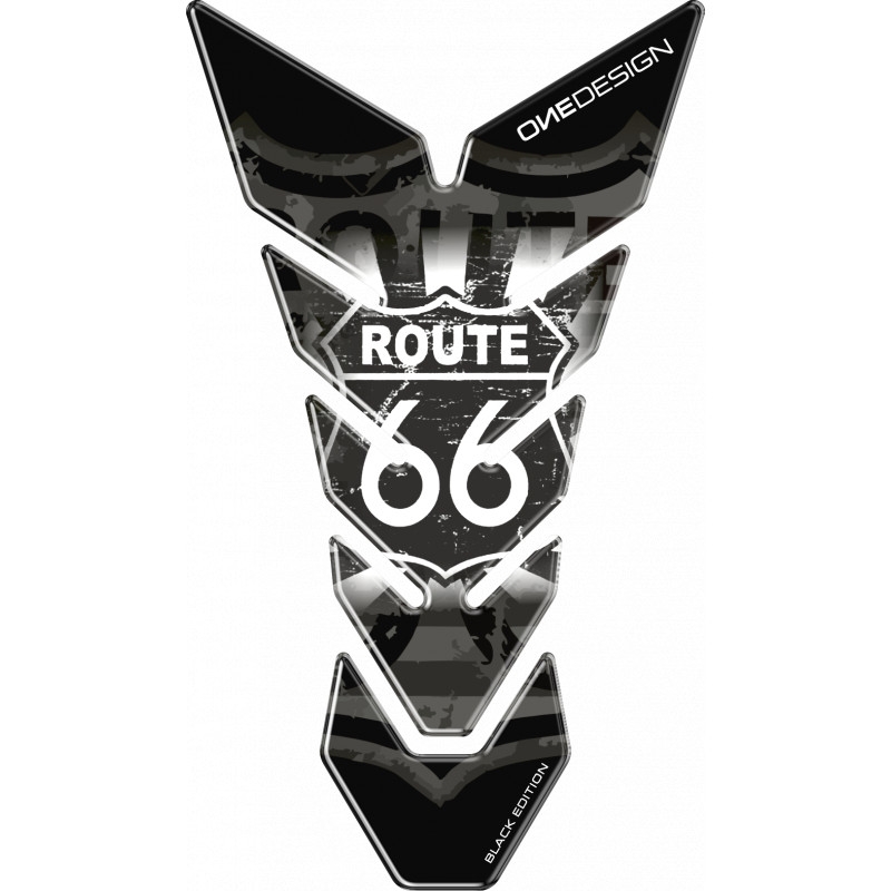 Κάλυμμα ρεζερβουάρ καυσίμου Print Black edition - Route 66