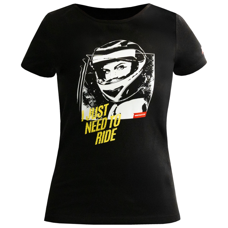 Γυναικείο μπλουζάκι MotoZem Girl μαύρο