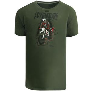T-shirt Motozem Adventure πράσινο