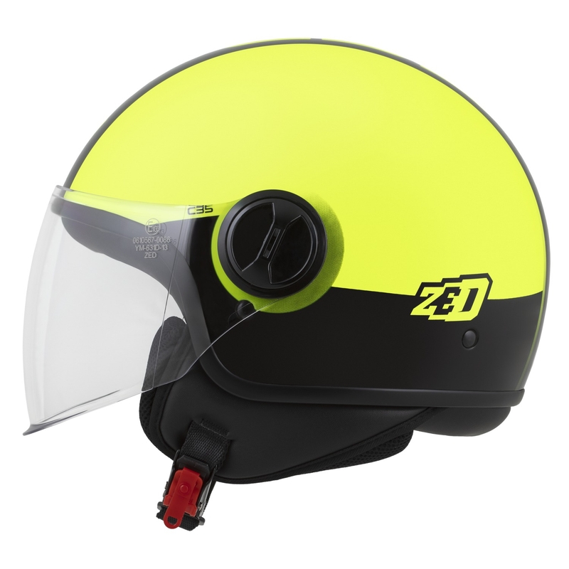 Ανοιχτό κράνος ZED C35 fluo κίτρινο-μαύρο