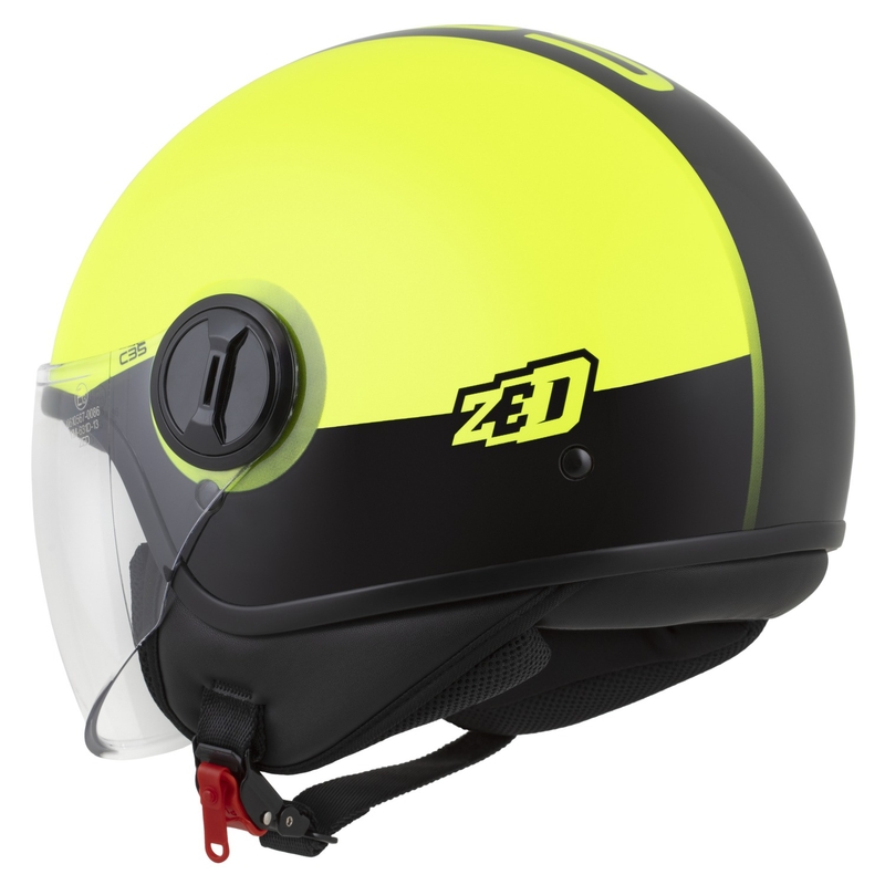 Ανοιχτό κράνος ZED C35 fluo κίτρινο-μαύρο