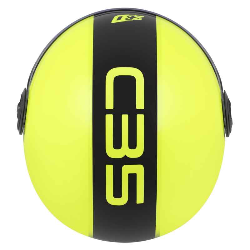 Ανοιχτό κράνος ZED C35 fluo κίτρινο-μαύρο