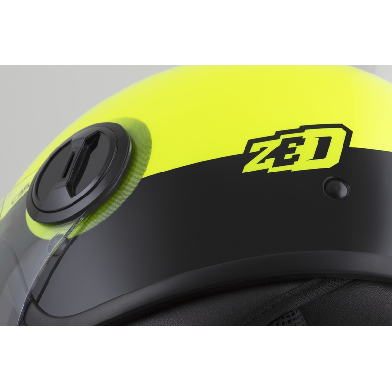 Ανοιχτό κράνος ZED C35 fluo κίτρινο-μαύρο