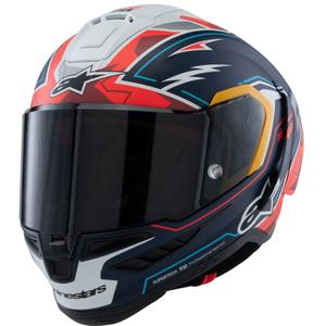 Alpinestars Supertech R-10 limited edition Pedro Acosta ματ μπλε-κόκκινο-λευκό ολοκληρωμένο κράνος μοτοσικλέτας