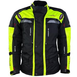 Μπουφάν μοτοσικλέτας Roleff Kodra Enduro μαύρο-κίτρινο φλούο
