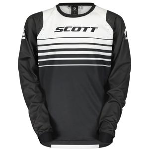 Παιδική φανέλα motocross SCOTT EVO Swap μαύρο και λευκό