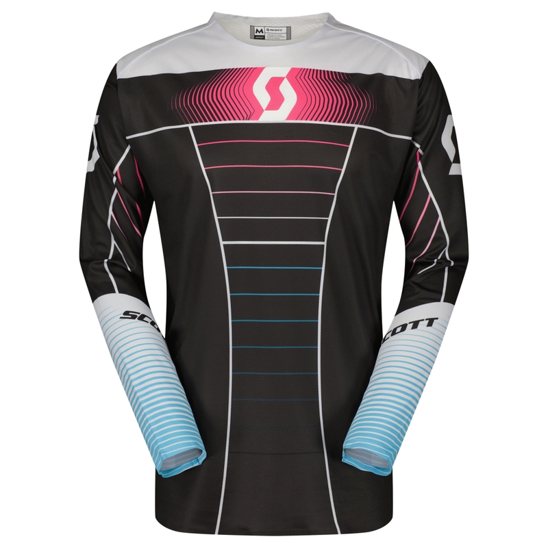 Motocross φανέλα SCOTT Podium PRO μπλε-ροζ