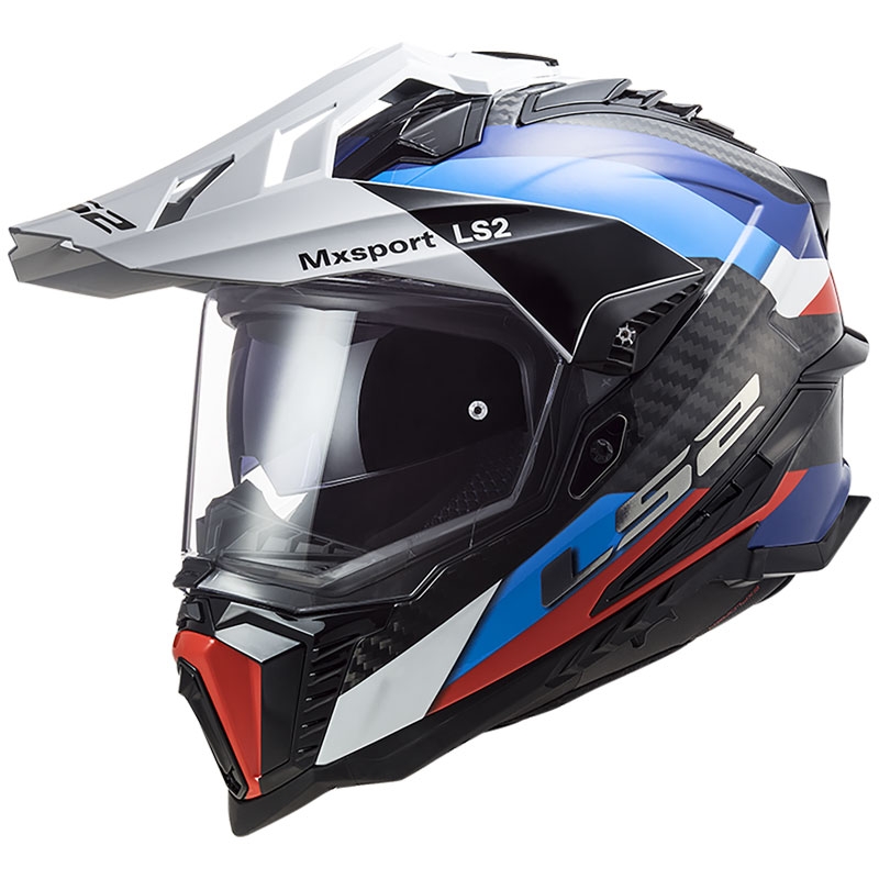 Κράνος μοτοσικλέτας Enduro LS2 MX701 C Explorer Frontier μαύρο-μπλε