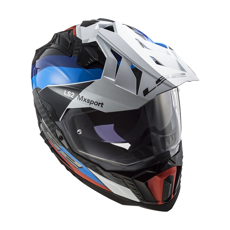 Κράνος μοτοσικλέτας Enduro LS2 MX701 C Explorer Frontier μαύρο-μπλε