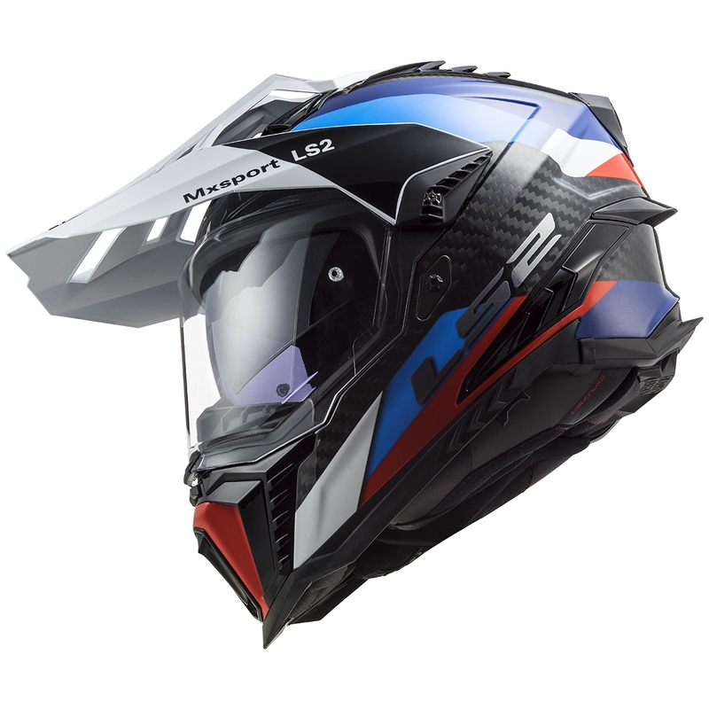 Κράνος μοτοσικλέτας Enduro LS2 MX701 C Explorer Frontier μαύρο-μπλε