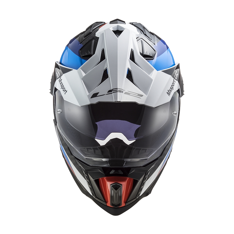 Κράνος μοτοσικλέτας Enduro LS2 MX701 C Explorer Frontier μαύρο-μπλε