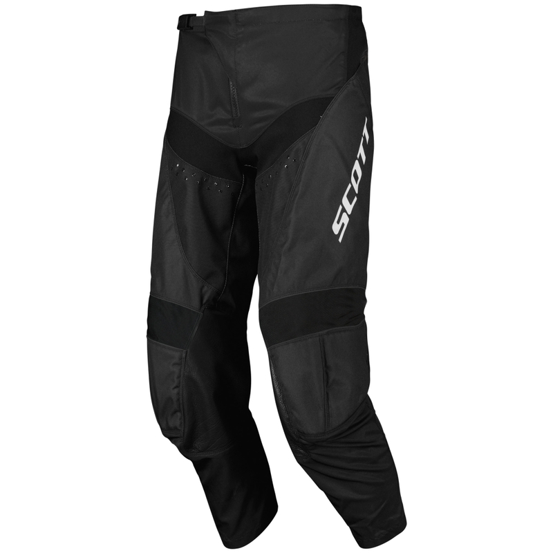 Παιδικό παντελόνι motocross SCOTT EVO Track Swap μαύρο και άσπρο