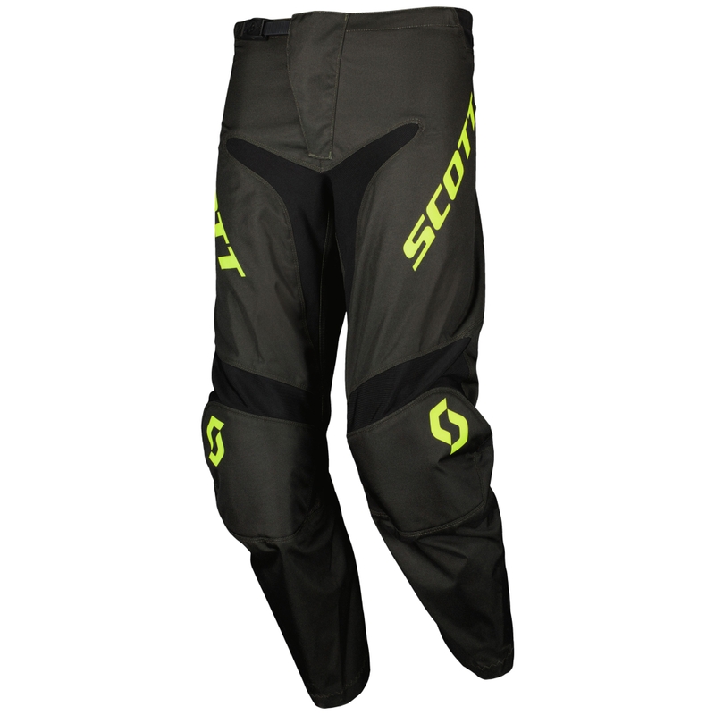 SCOTT Compete παντελόνι motocross μαύρο-fluo κίτρινο