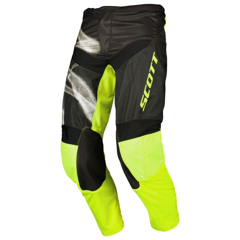 Παντελόνι Motocross SCOTT EVO Dirt μαύρο-fluo κίτρινο