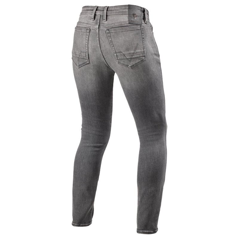 Revit Piston 3 Skinny Cropped μοτοσυκλετιστικό τζιν γκρι