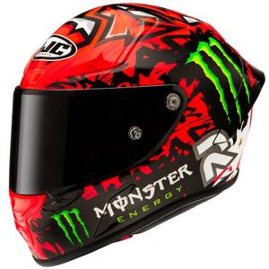 Ακέραιο κράνος μοτοσικλέτας HJC RPHA 1 Quartararo Replica II MC1 κόκκινο-μαύρο-λευκό-πράσινο