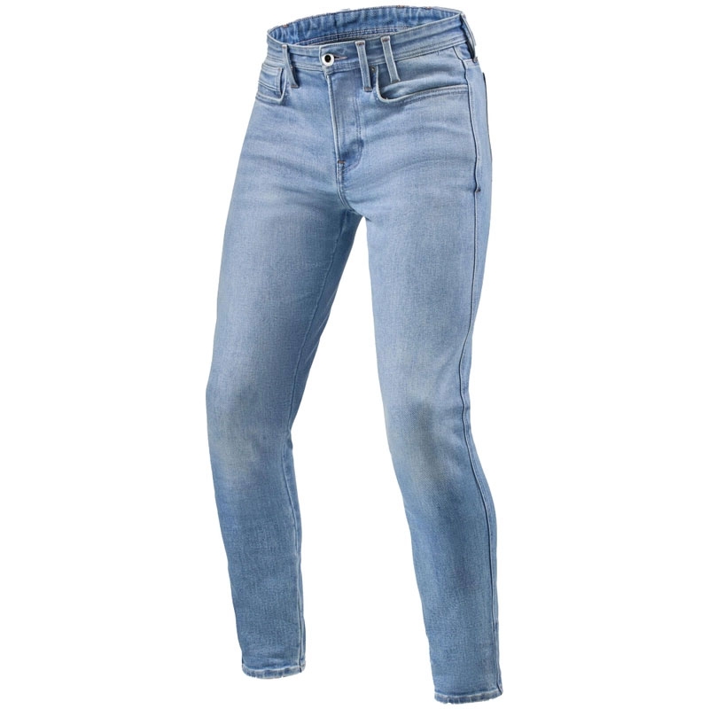 Revit Piston 3 Skinny Light Blue Cropped μοτοσυκλετιστικό τζιν