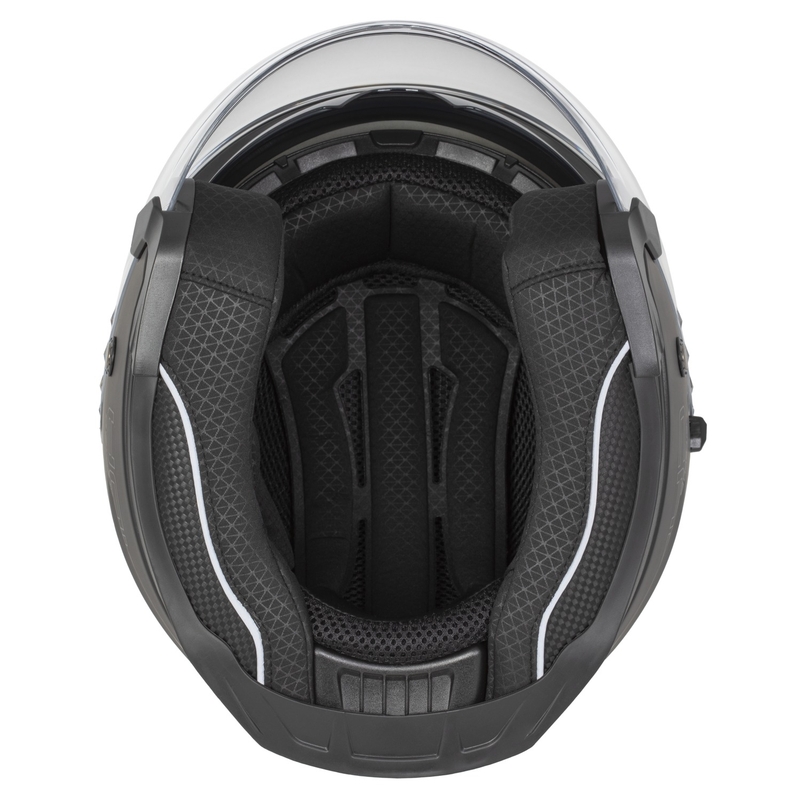 Cassida Jet Tech 2.0 Solid White-Black-Grey Open κράνος μοτοσικλέτας