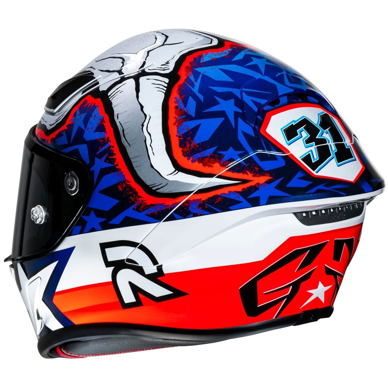 Ολοκληρωμένο κράνος μοτοσικλέτας HJC RPHA 1 Garrett Gerloff Replica MC21 λευκό-μπλε-κόκκινο