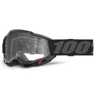 Γυαλιά Motocross 100% ACCURI 2 μαύρο με διαφανές plexi