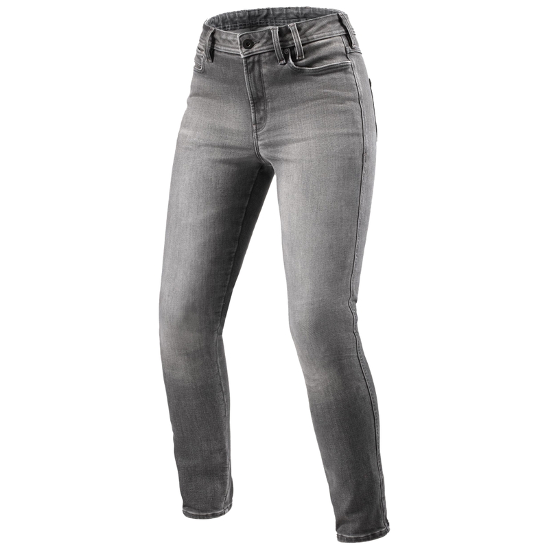 Revit Shelby 3 Skinny Cropped γυναικείο γκρι τζιν μοτοσικλέτας