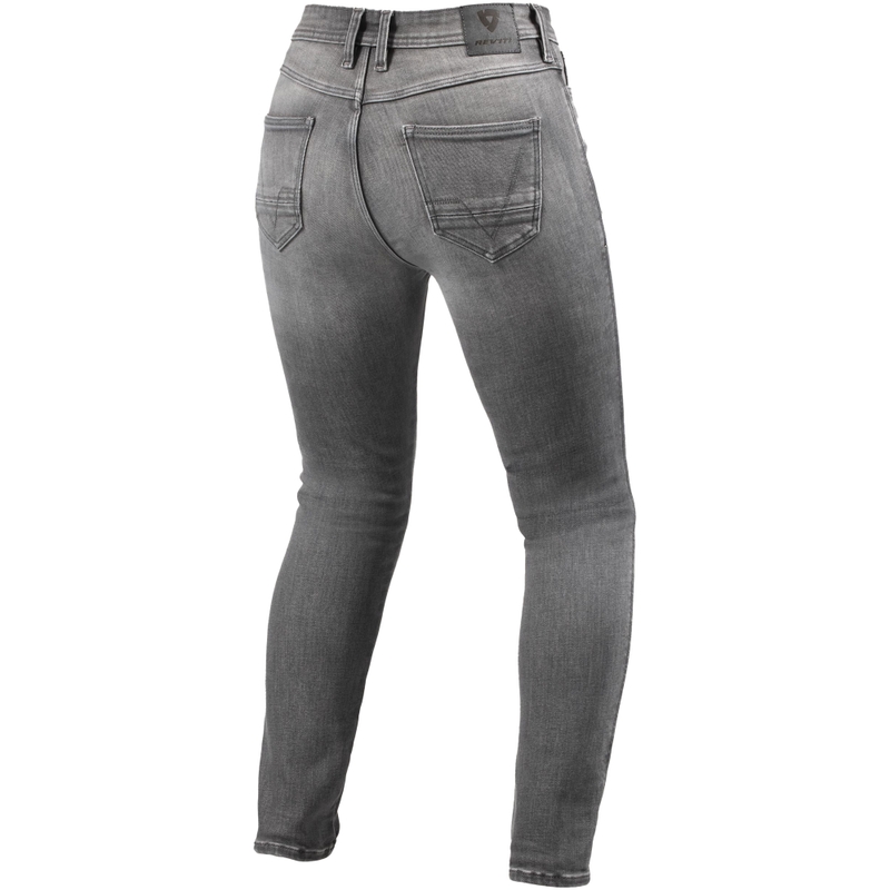 Revit Shelby 3 Skinny Cropped γυναικείο γκρι τζιν μοτοσικλέτας