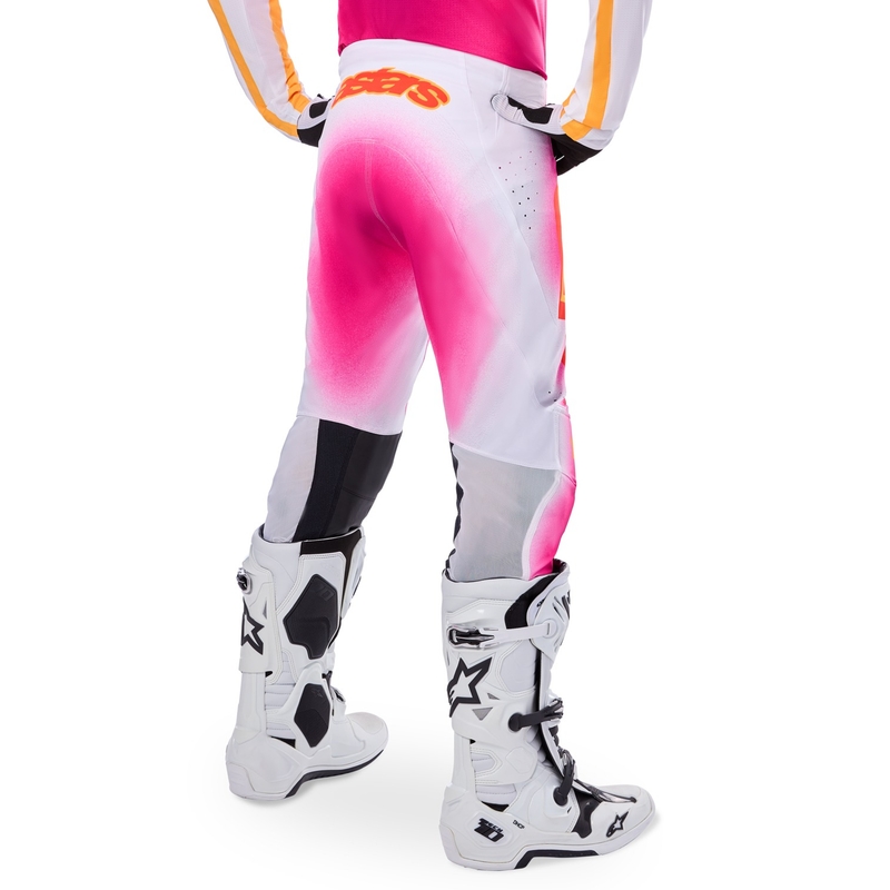 Alpinestars Supertech limited edition MIG fluo ροζ-λευκό-πορτοκαλί παντελόνι motocross