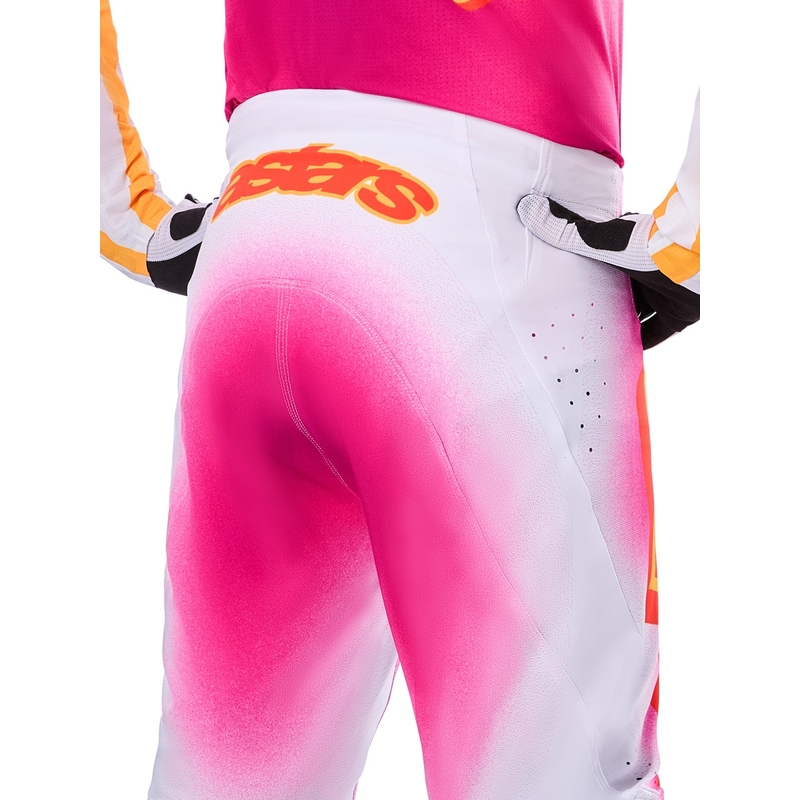 Alpinestars Supertech limited edition MIG fluo ροζ-λευκό-πορτοκαλί παντελόνι motocross