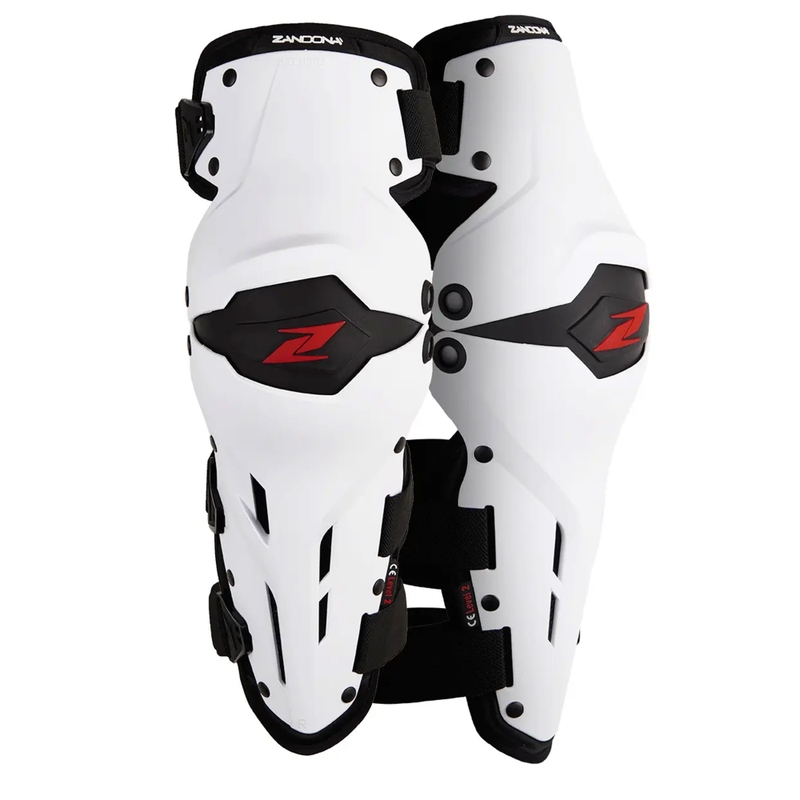 Επιγονατίδες για μοτοσικλέτες Zandona X-Treme Kneeguard λευκό-μαύρο