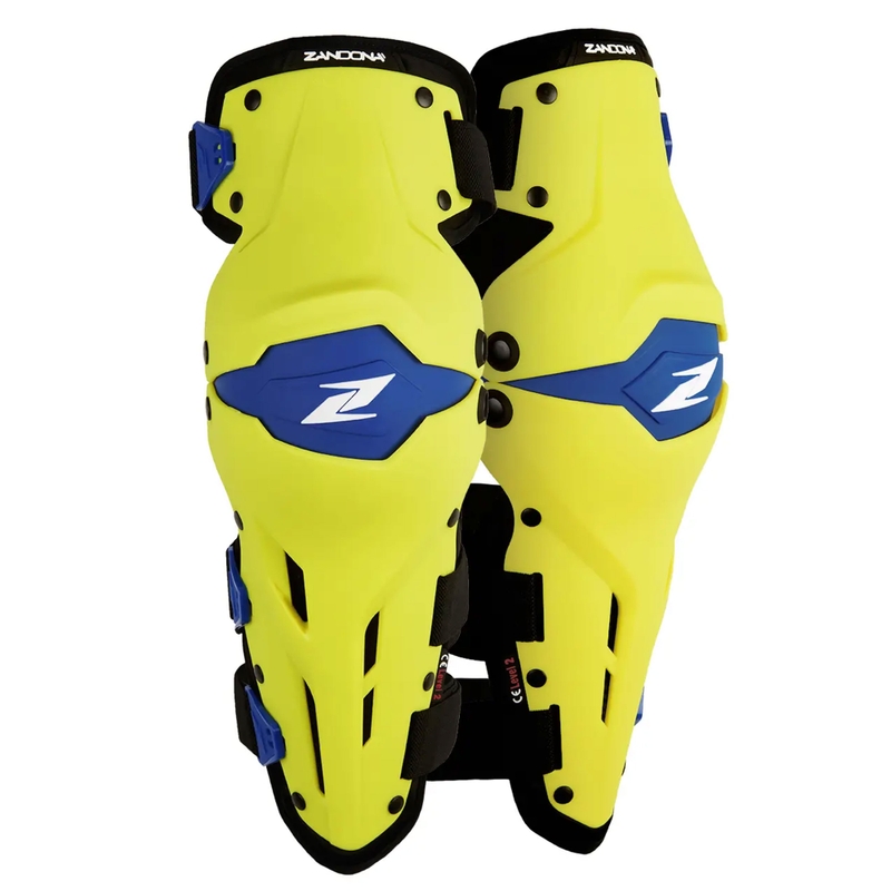 Επιγονατίδες για μοτοσικλέτες Zandona X-Treme Kneeguard κίτρινο-μπλε