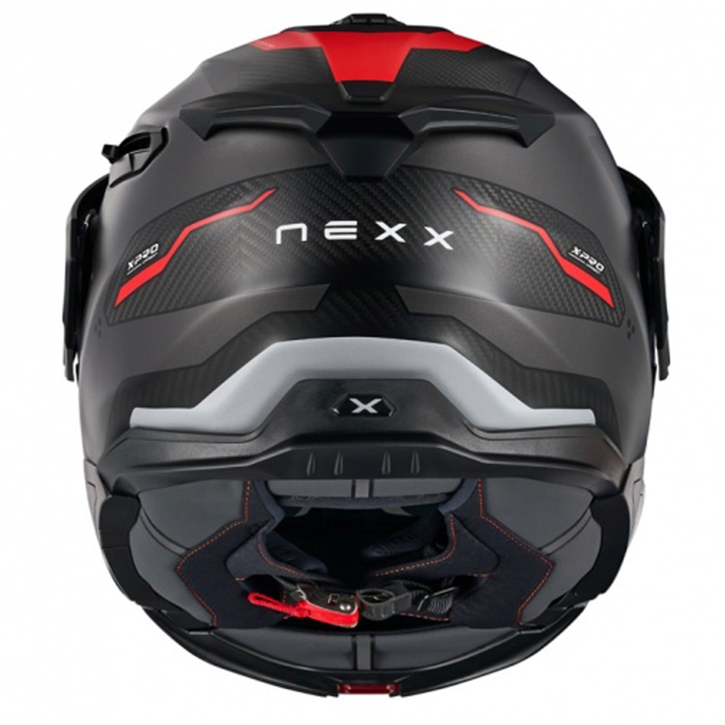 Nexx X.Lifecountry Terra αναδιπλούμενο κράνος μοτοσικλέτας ματ γκρι-κόκκινο προσφορά
