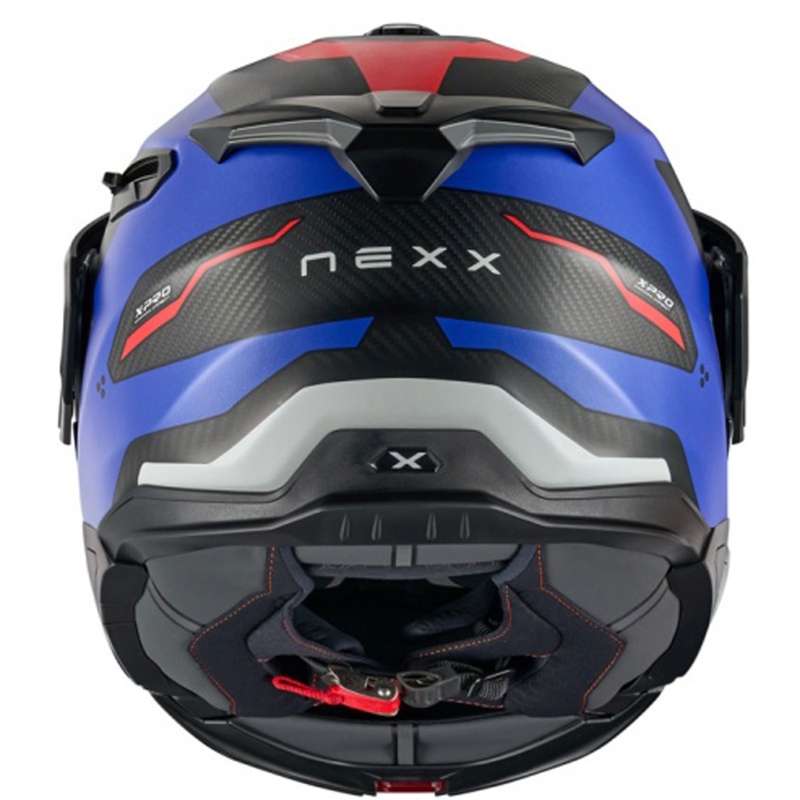 Αναδιπλούμενο κράνος μοτοσικλέτας Nexx X.Lifecountry Terra ματ μπλε-κόκκινο