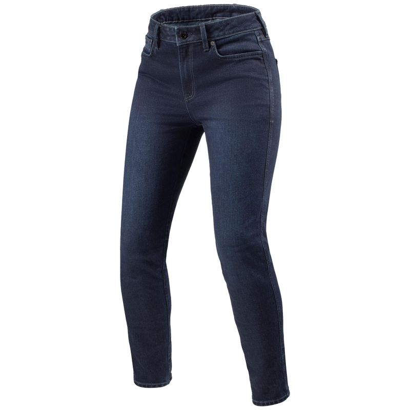 Revit Marzia Skinny Γυναικείο Cropped Motorcycle Jeans Μπλε