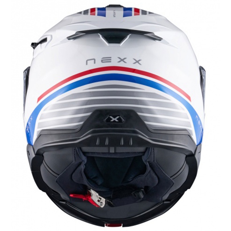 Κράνος μοτοσικλέτας Nexx X.Lifetour Globe λευκό-μπλε