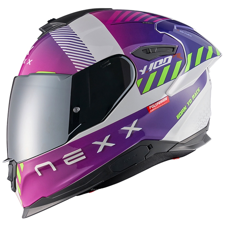 NEXX Y.100R Fade μοβ και λευκό ενσωματωμένο κράνος μοτοσικλέτας προσφορά