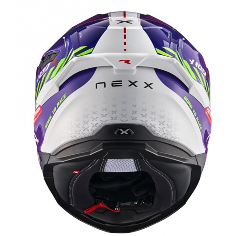 NEXX Y.100R Fade μοβ και λευκό ενσωματωμένο κράνος μοτοσικλέτας προσφορά