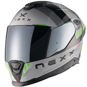 Ενσωματωμένο κράνος μοτοσικλέτας NEXX Y.100R Fade γκρι-μαύρο