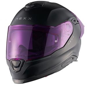 Ενσωματωμένο κράνος μοτοσικλέτας NEXX Y.100R Subsonic ματ μαύρο-ροζ