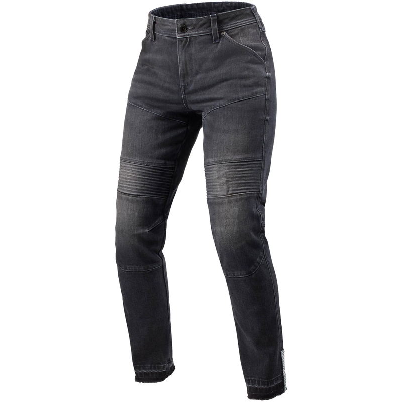 Revit Moto 2 Slim Dark Grey Γυναικείο Cropped Motorcycle Jeans