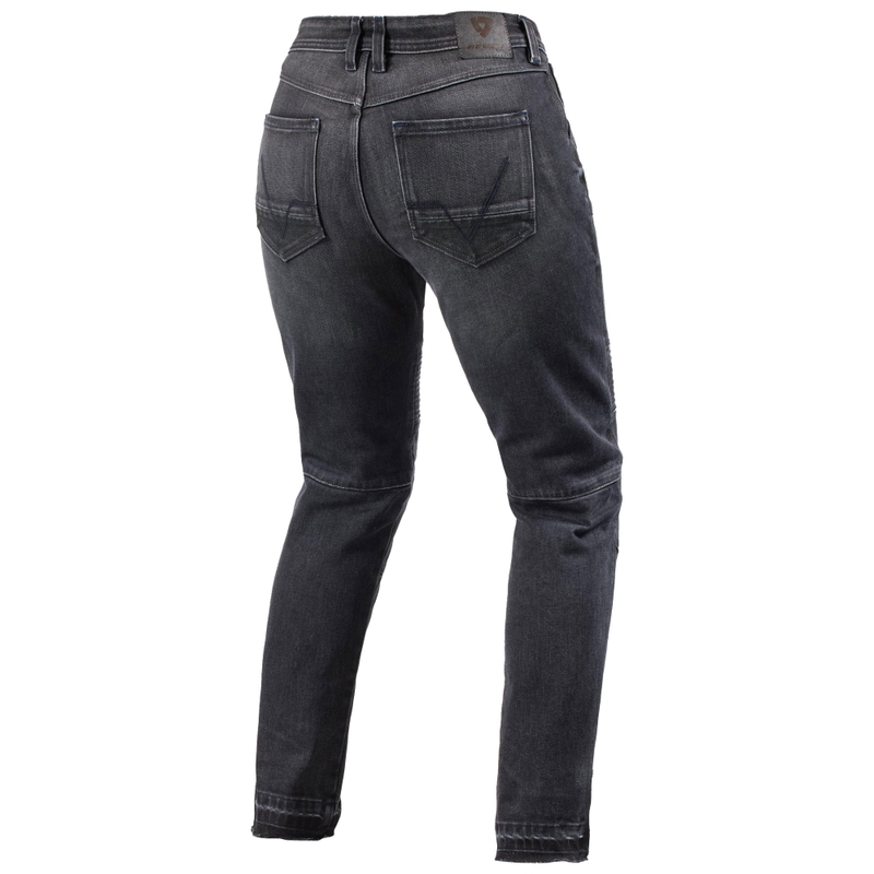 Revit Moto 2 Slim Dark Grey Γυναικείο Cropped Motorcycle Jeans