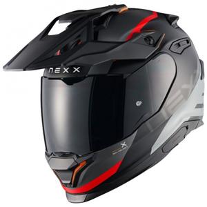 Κράνος μοτοσικλέτας Enduro NEXX Y.TRAVL Quest ματ μαύρο-κόκκινο