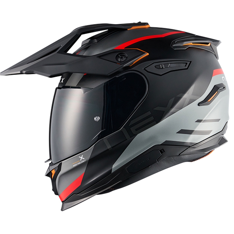 Κράνος μοτοσικλέτας Enduro NEXX Y.TRAVL Quest ματ μαύρο-κόκκινο