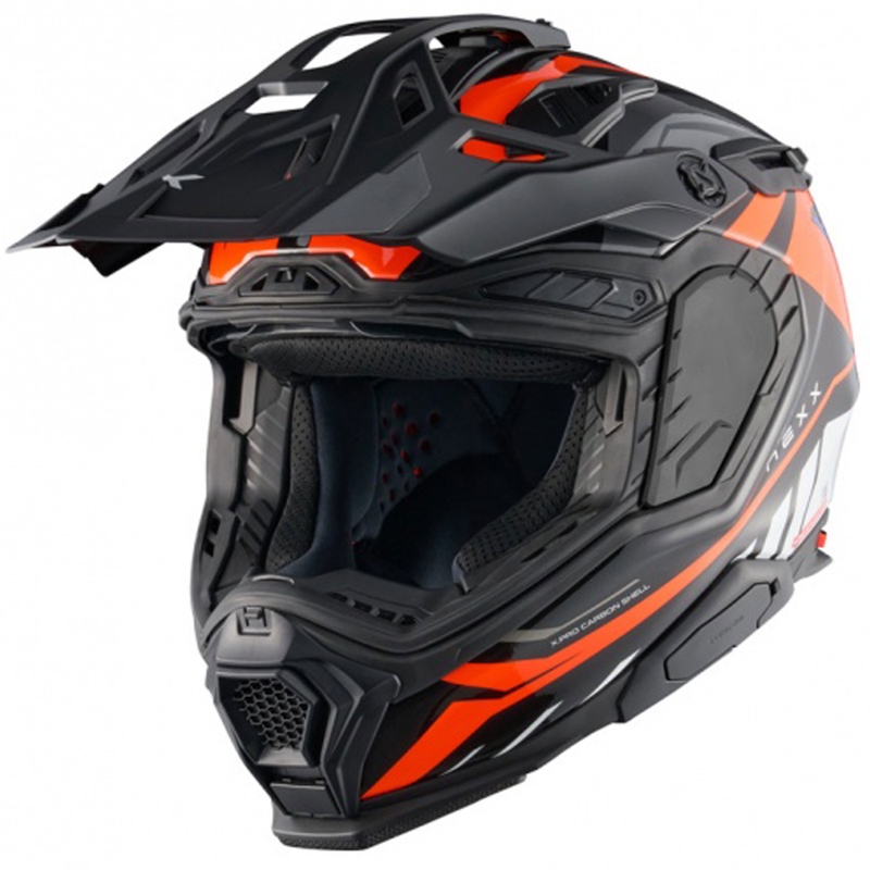 Κράνος μοτοσικλέτας Enduro Nexx X.WED3 Gobi πορτοκαλί και λευκό προσφορά
