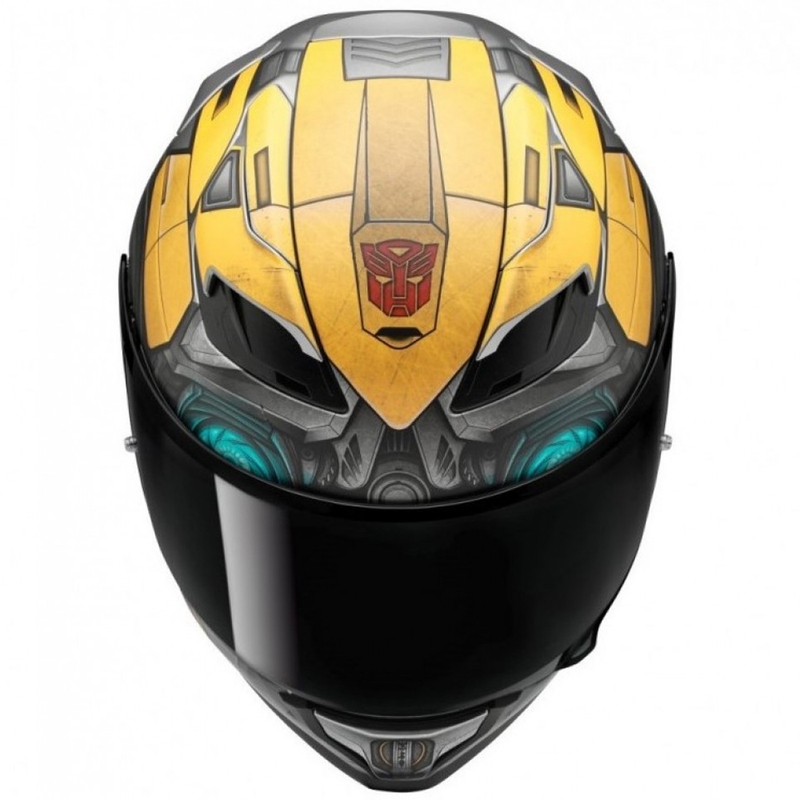 HJC F71 Bumblebee Hasbro MC3SF μαύρο-γκρι-κίτρινο αναπόσπαστο κράνος μοτοσικλέτας